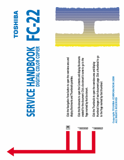 TOSHIBA FC-22 TOSHIBA FC-22 SERVICE HANDBOOK